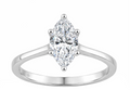 1CT Certified Marquise Lab-Grown Diamond Solitaire Engagement Ring 14K White Gold ( Color F-G, Clarity Vs1/Vs2 )