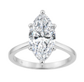3CT Certified Marquise Lab-Grown Diamond Solitaire Engagement Ring 14K White Gold ( Color F-G, Clarity Vs1/Vs2 )
