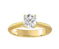 1CT Certified Round Lab-Grown Diamond  Solitaire Engagement Ring 14K Yellow Gold ( Color F-G, Clarity Vs1/Vs2 ) (Copy)